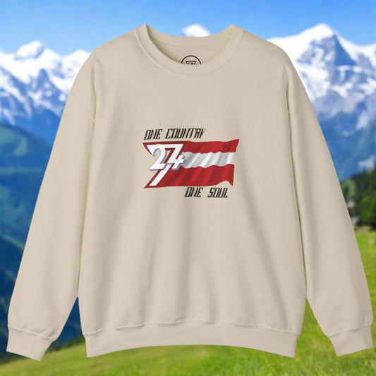 Austria Flag Unisex Sweatshirt sand