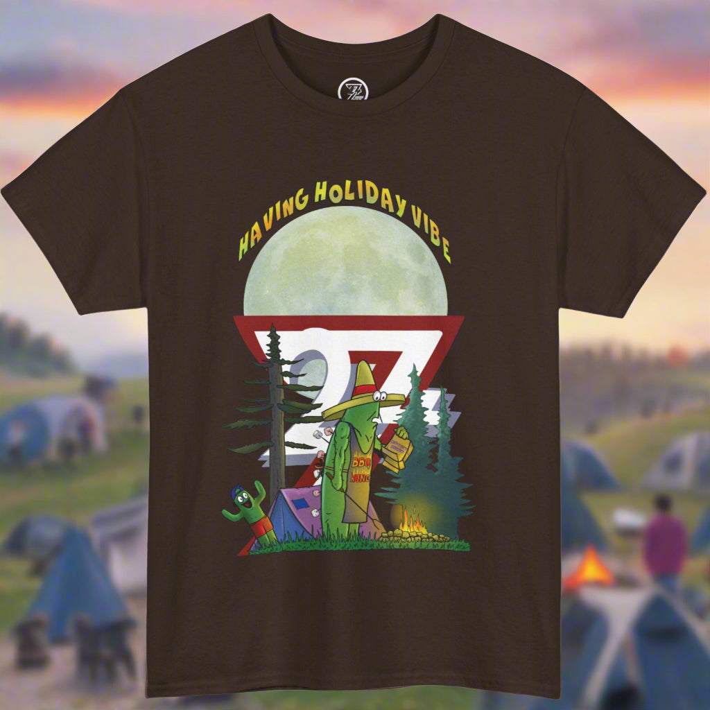 BBQ t-shirt dark chocolate