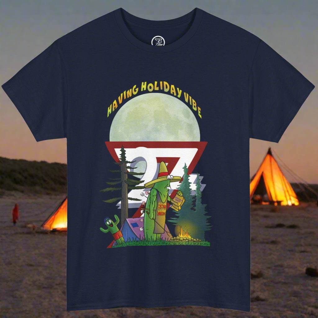 BBQ t-shirt navy