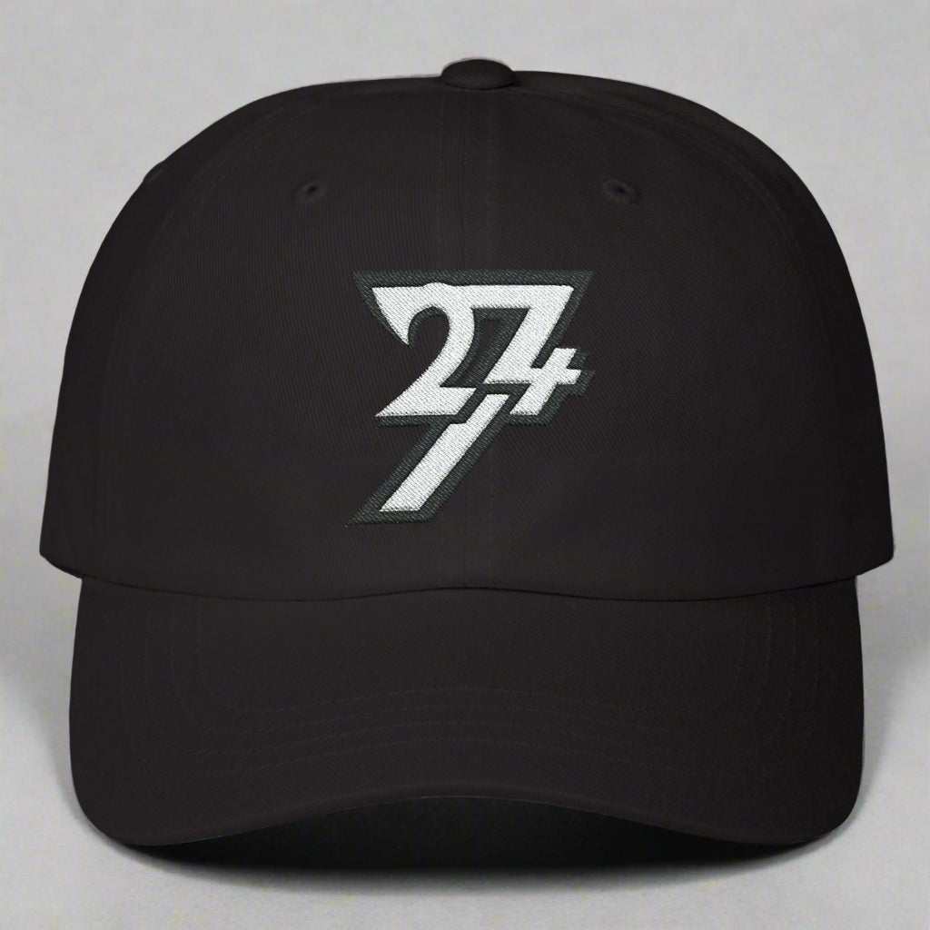 Baseball Cap Classic Dad Cap embroidered hat 24/7 Unique Designs black