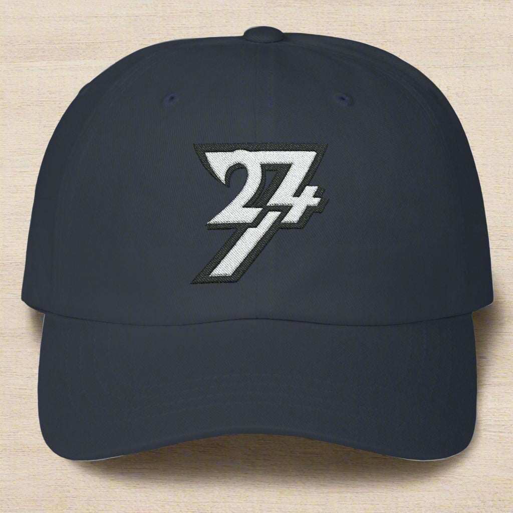 Baseball Cap Classic Dad Cap embroidered hat 24/7 Unique Designs navy