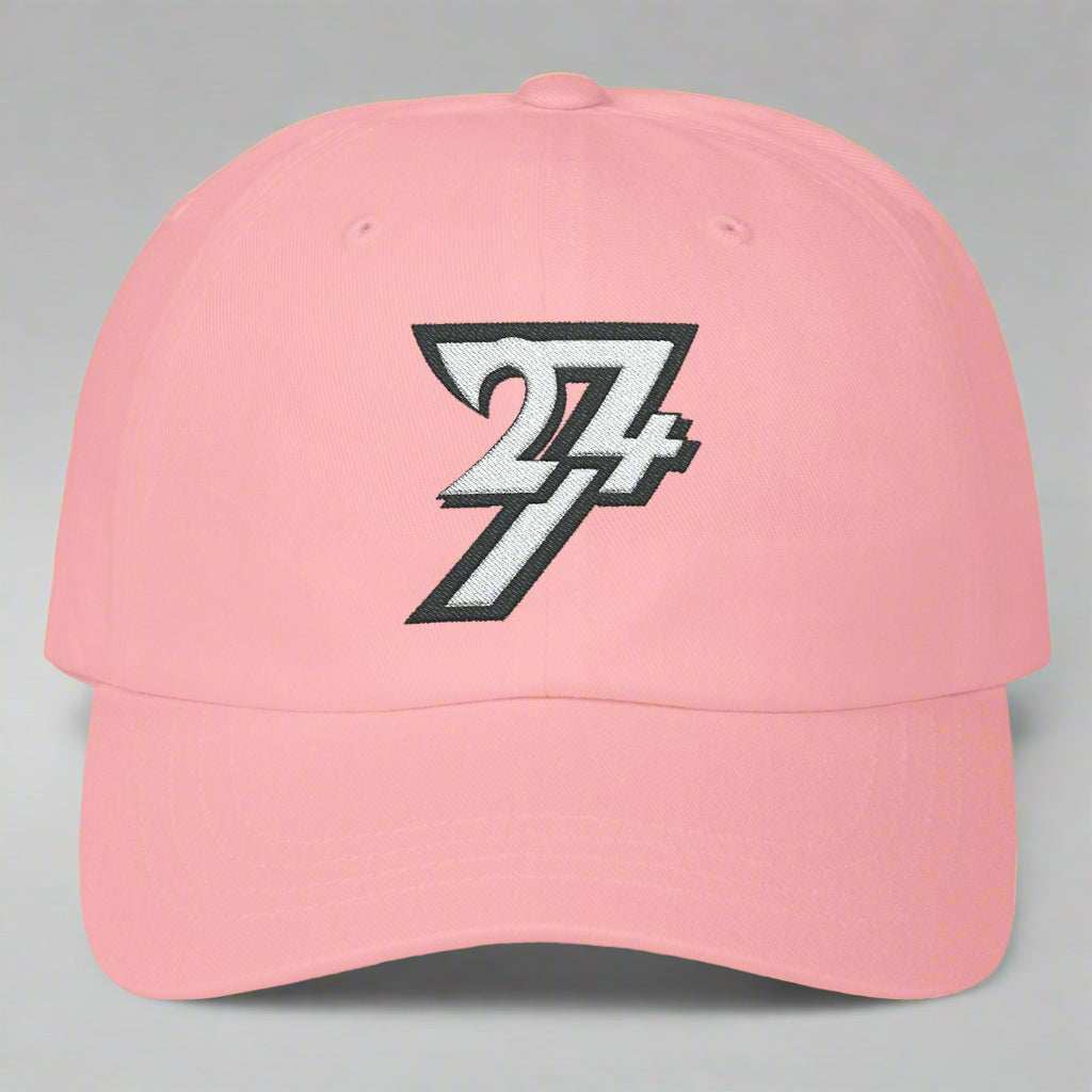 Baseball Cap Classic Dad Cap embroidered hat 24/7 Unique Designs pink