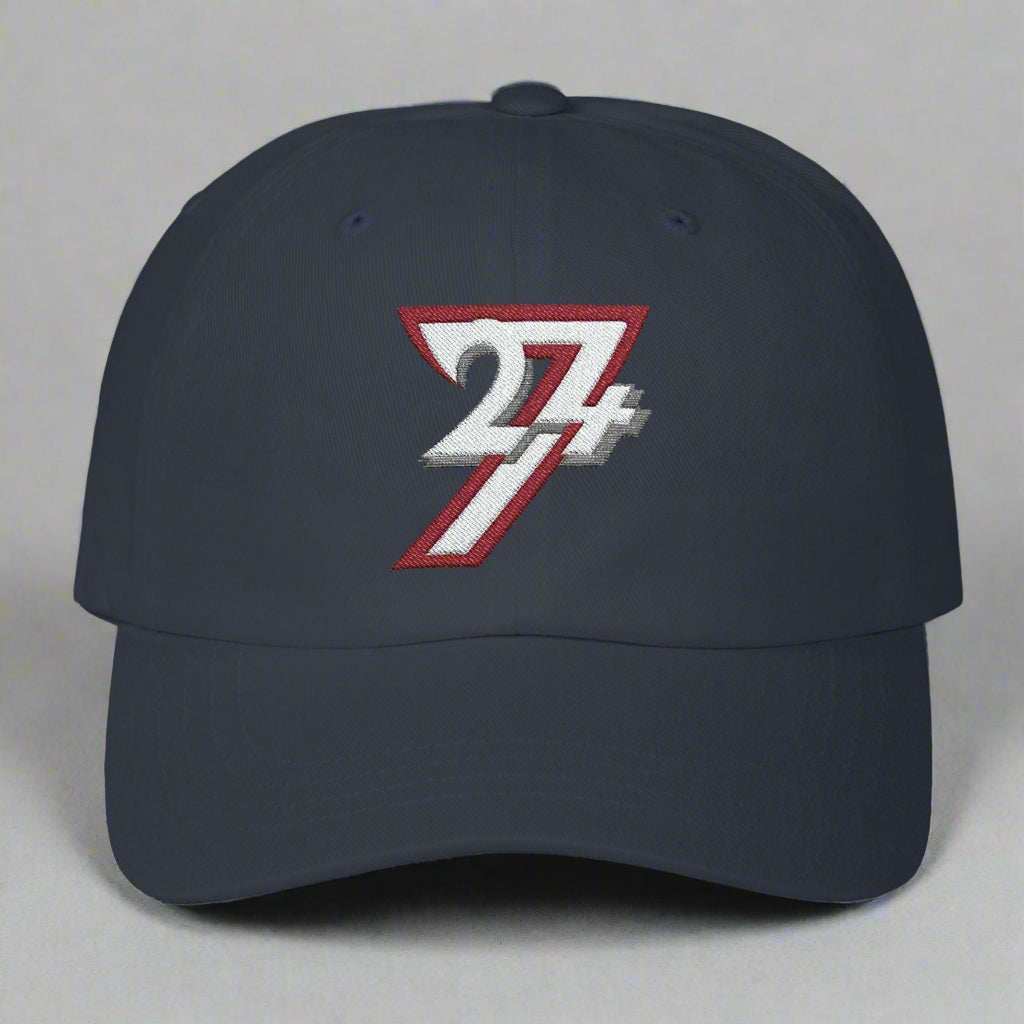 Baseball Hat Classic Dad Cap embroidered cap 24/7 Unique Designs navy front