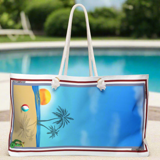 Beach Weekender Bag side view