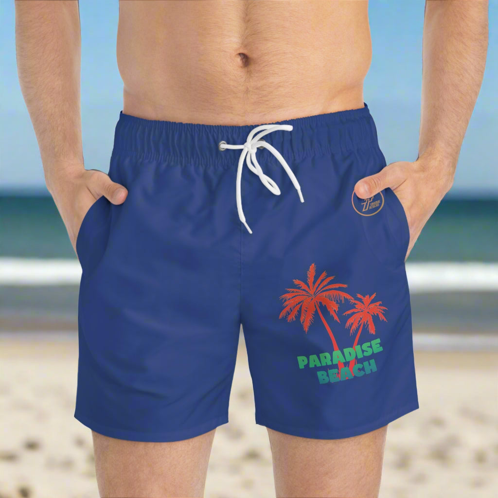 Beach short tropical design