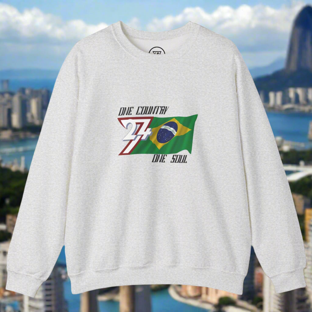 Brazil jumper with unique flag design on chest