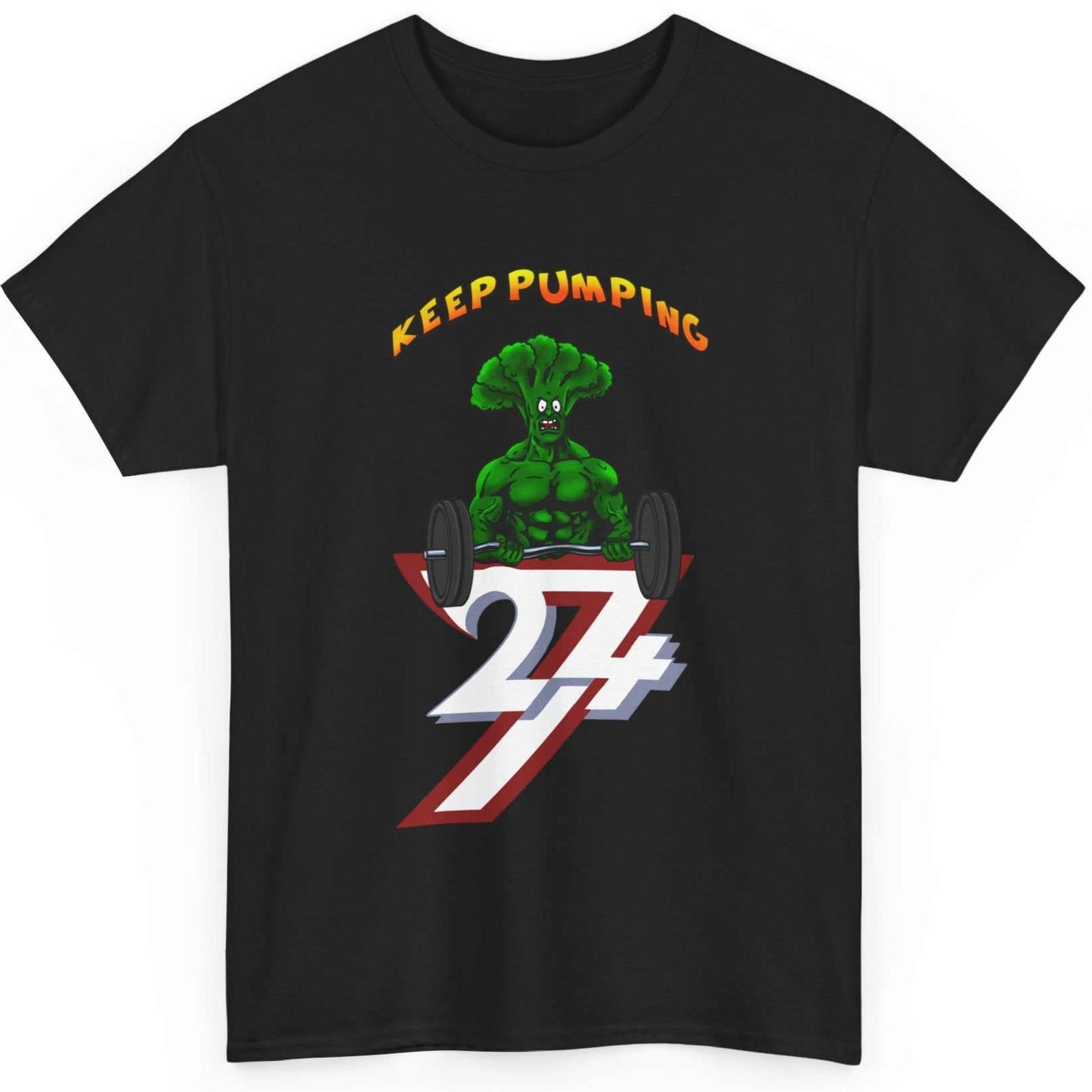 Broccoli T-shirt workout tee black