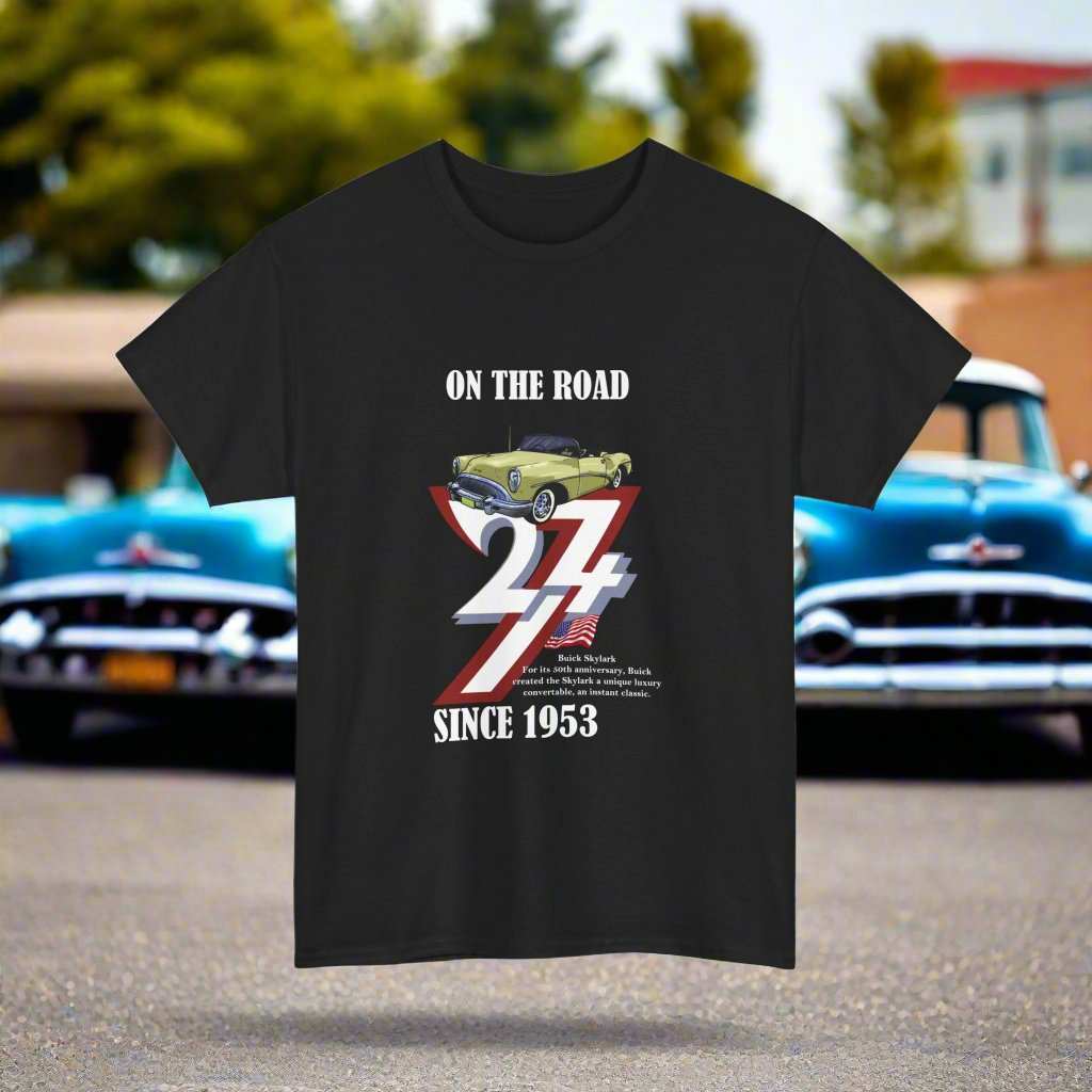 Buick on Tee Classic car t-shirt 1953 Buick Skylark Vintage Car Tee black