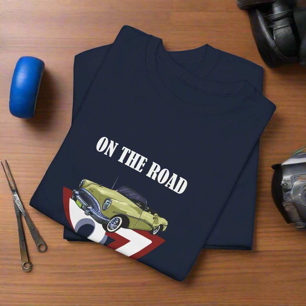 Buick on Tee Classic car t-shirt 1953 Buick Skylark Vintage Car Tee navy
