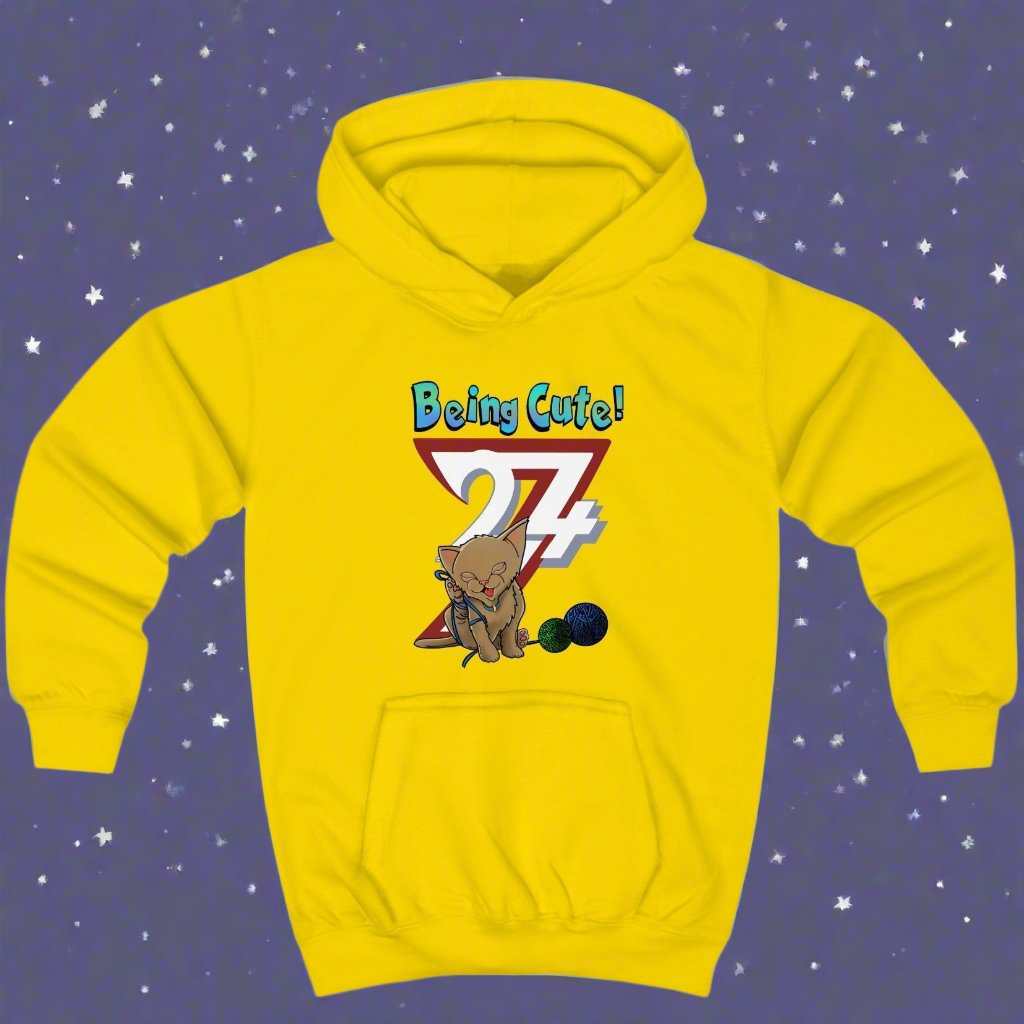 Cat Hoodies Cute Kitten Hoodie animal jumper by 24/7 Unique Designs daisy