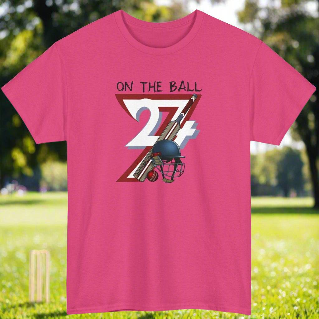 Cricket Sport T-shirt cricket tee cricket shirt 24/7 Unique Designs heliconia