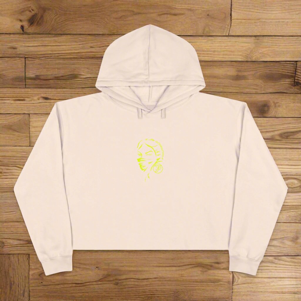 Crop Hoodie for women ladies top women top unique hoodie printed top pale pink front