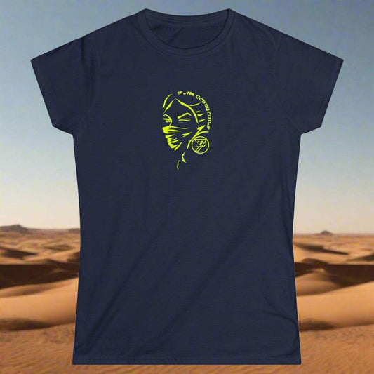 Custom Women T-Shirt Being Beautiful Women's Tee by 24/7 Unique Design navy