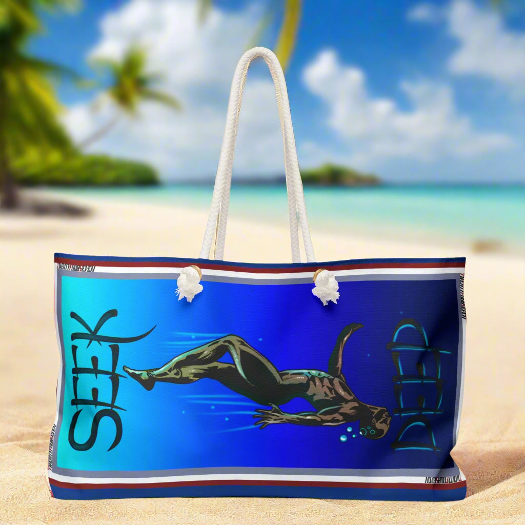 Diver design summer beach bag