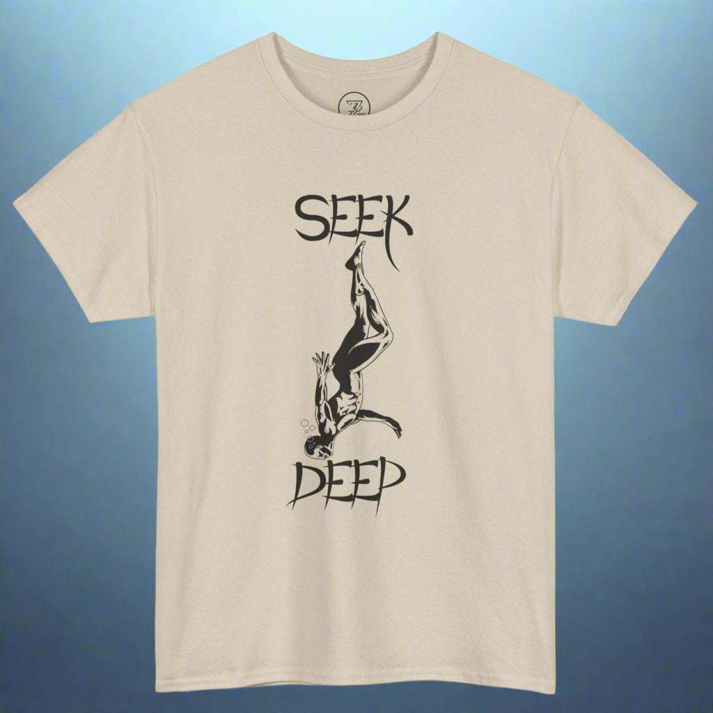 Diving T-shirt printed t-shirt swimmer tee by 24/7 Unique Designs sand