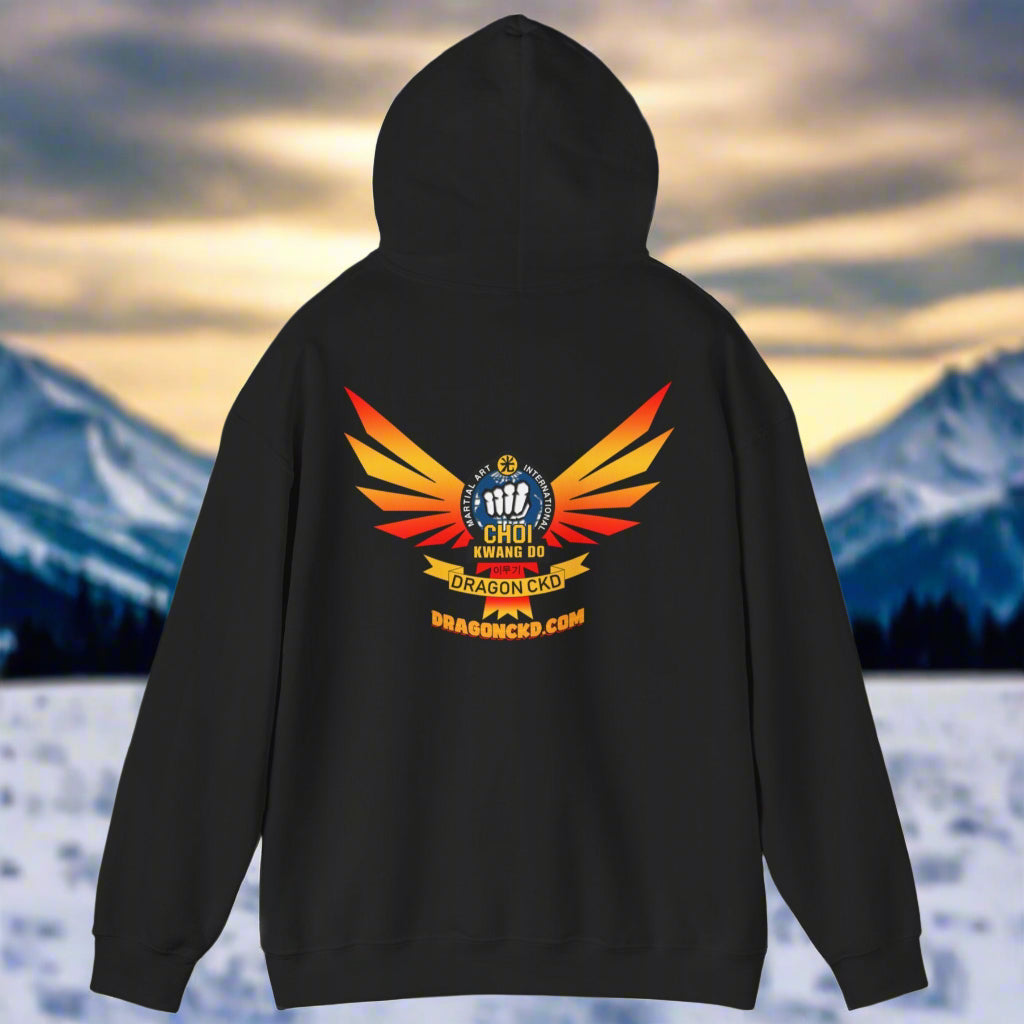 Dragon Choi Kwang Do Black hoodie back view
