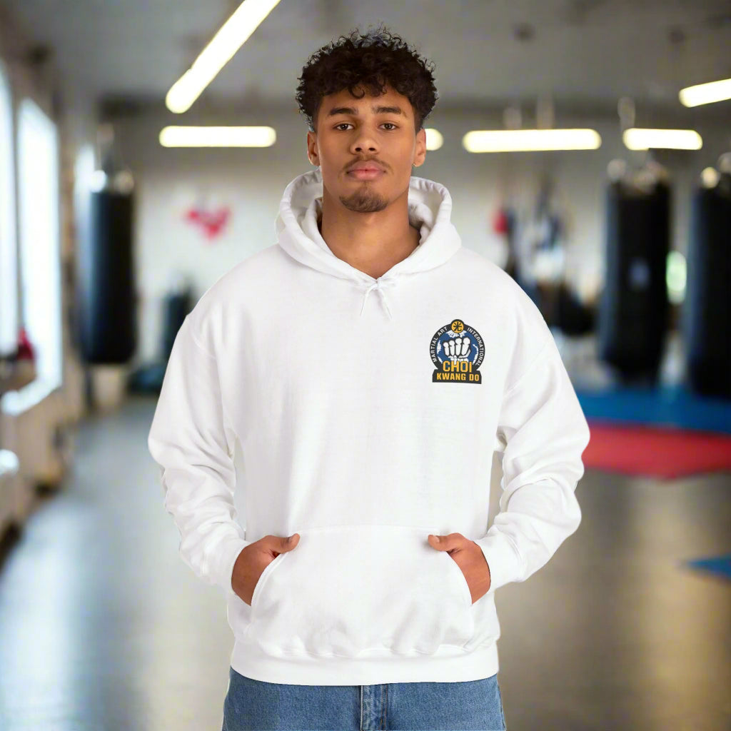 Dragon  Choi Kwang Do White Hoodie front view
