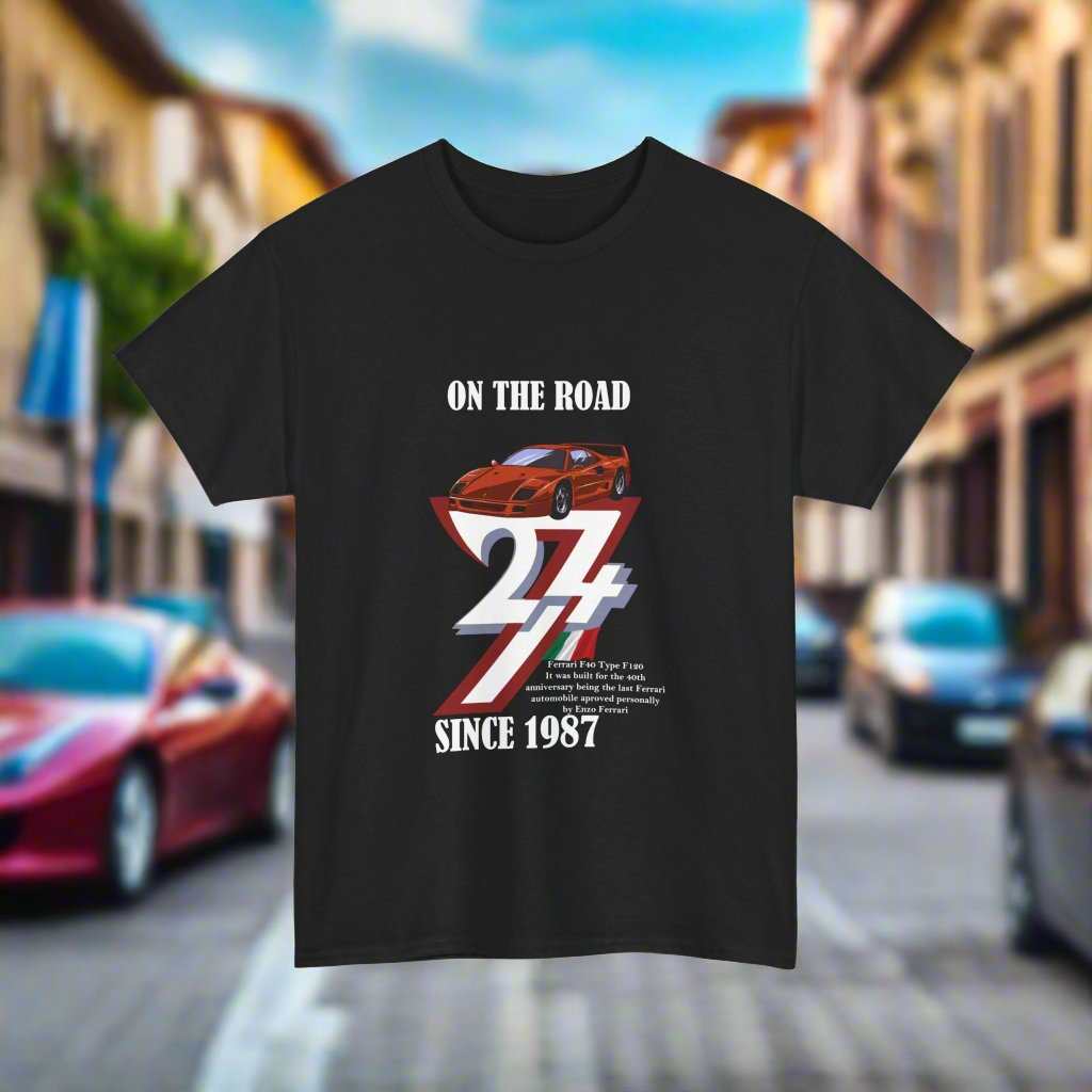 Ferrari T-Shirt Classic tee Ferrari car t-shirt vintage Ferrari Tee black