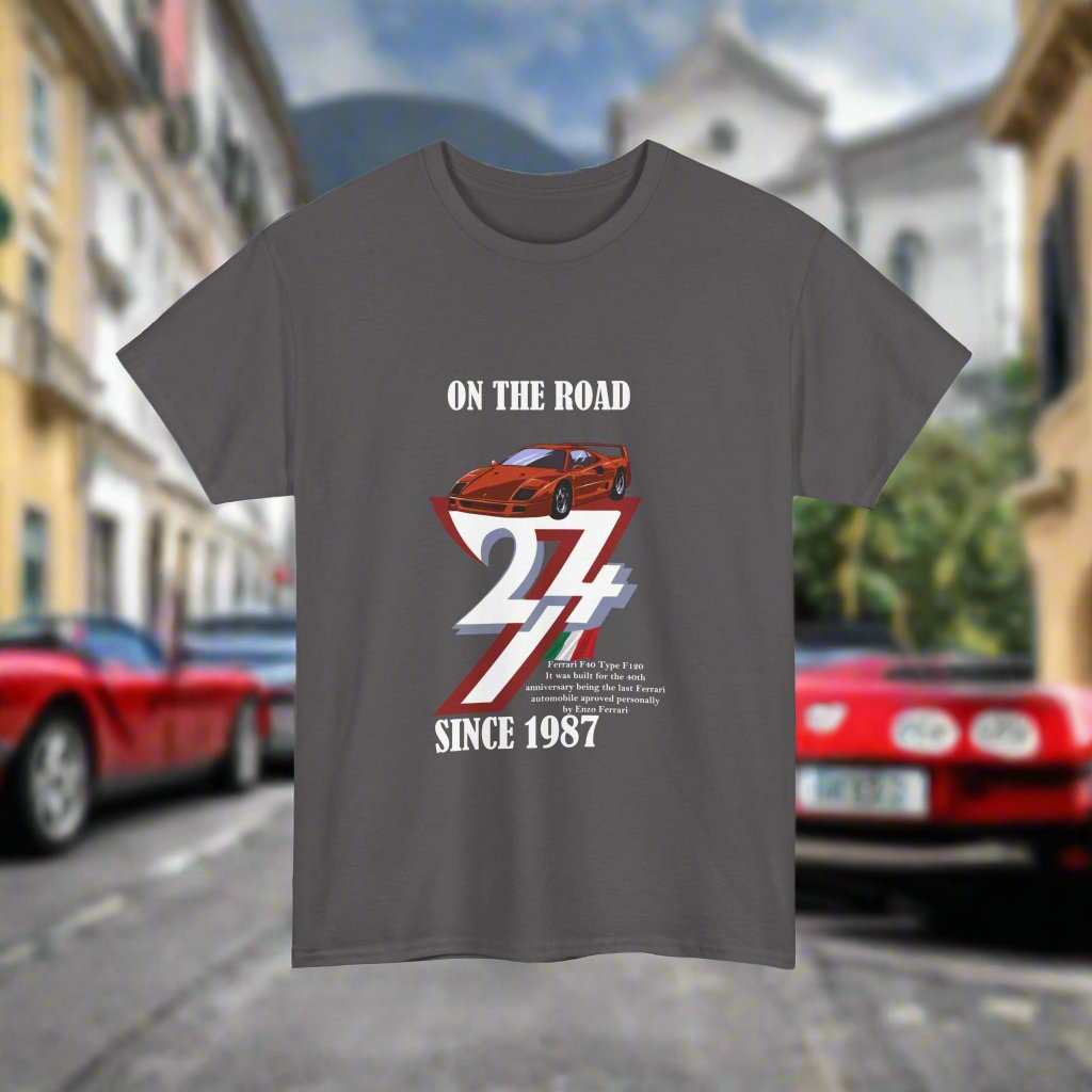 Ferrari T-Shirt Classic tee Ferrari car t-shirt vintage Ferrari Tee dark heather