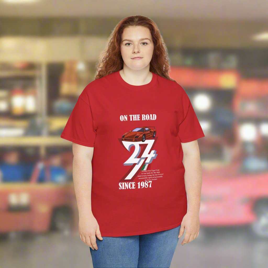 Ferrari T-Shirt Classic tee Ferrari car t-shirt vintage Ferrari Tee red