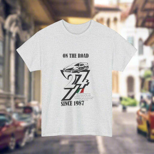 Ferrari Tee Classic Ferrari t-shirt Vintage Ferrari top ash