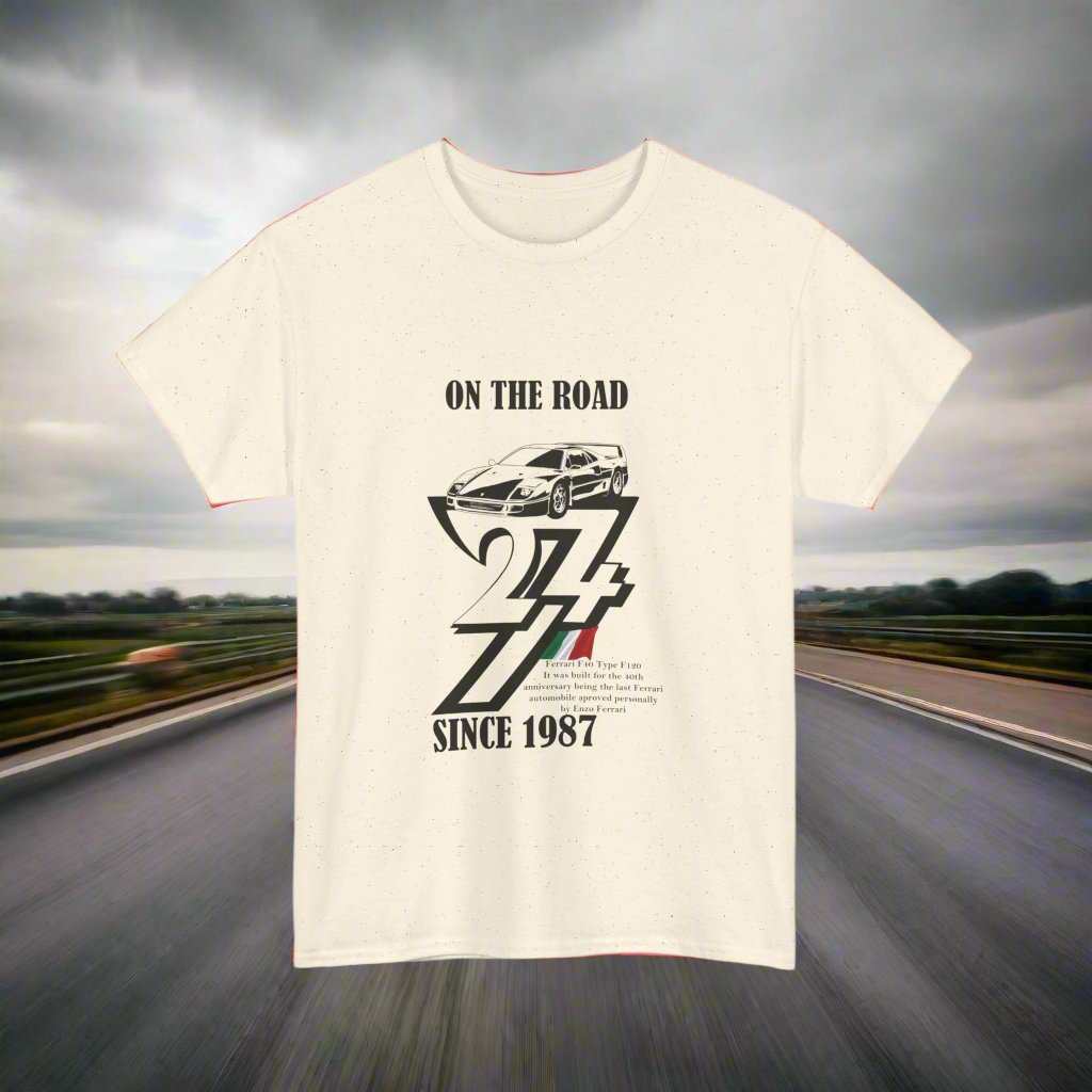 Ferrari Tee Classic Ferrari t-shirt Vintage Ferrari top natural