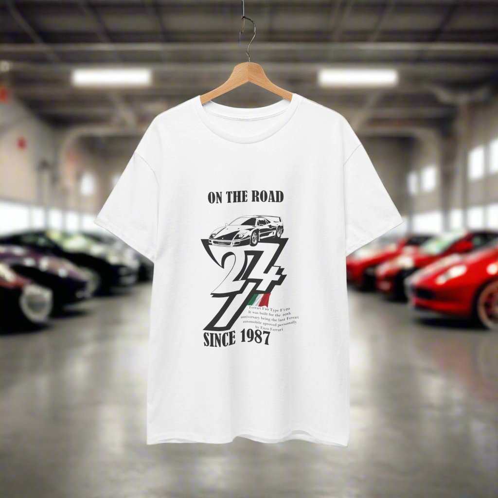 Ferrari Tee Classic Ferrari t-shirt Vintage Ferrari top white