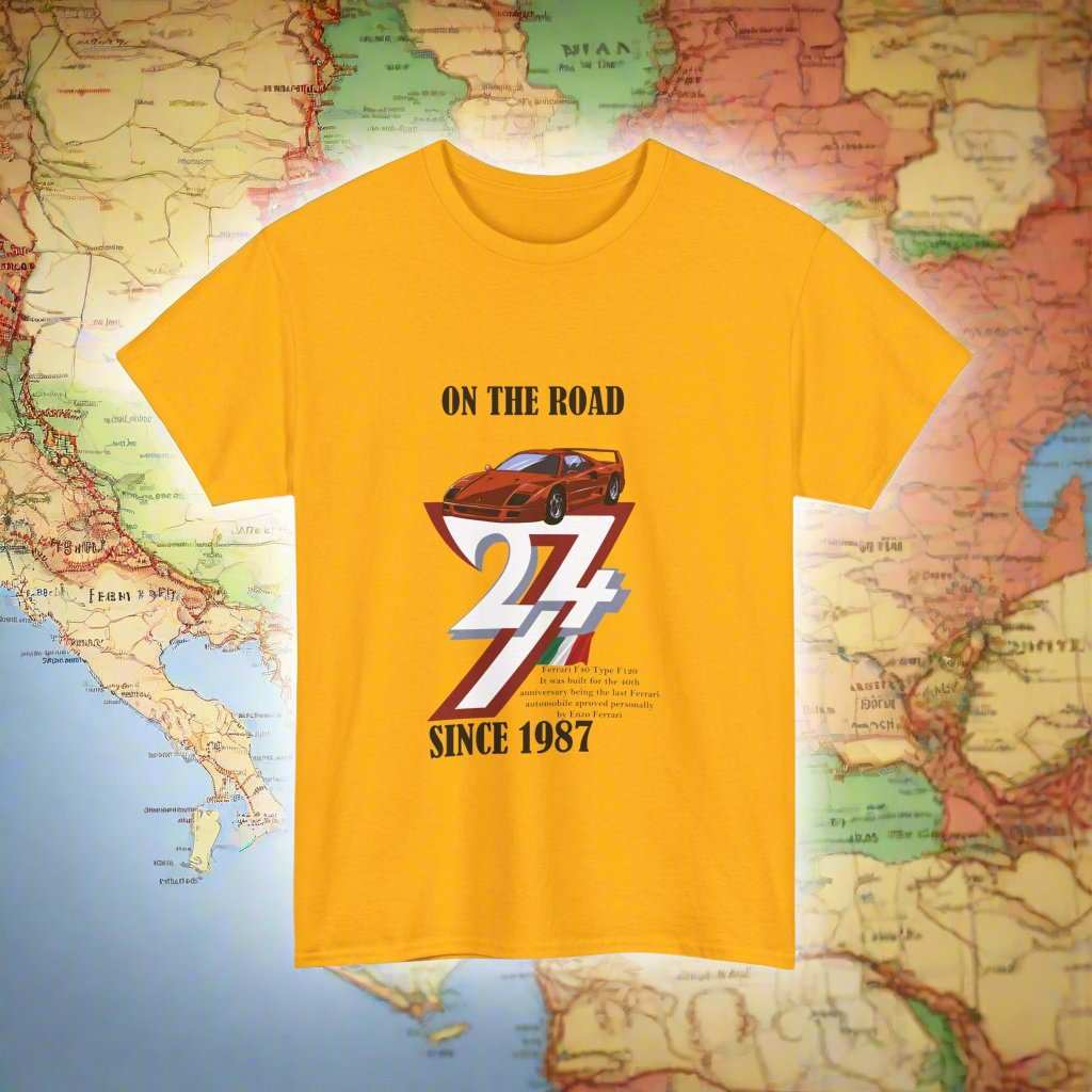 Ferrari top Vintage Ferrari Tee Ferrari T-shirt gold