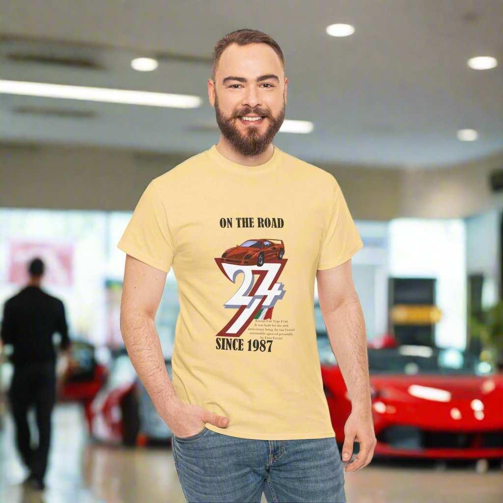 Ferrari top Vintage Ferrari Tee Ferrari T-shirt yellow haze