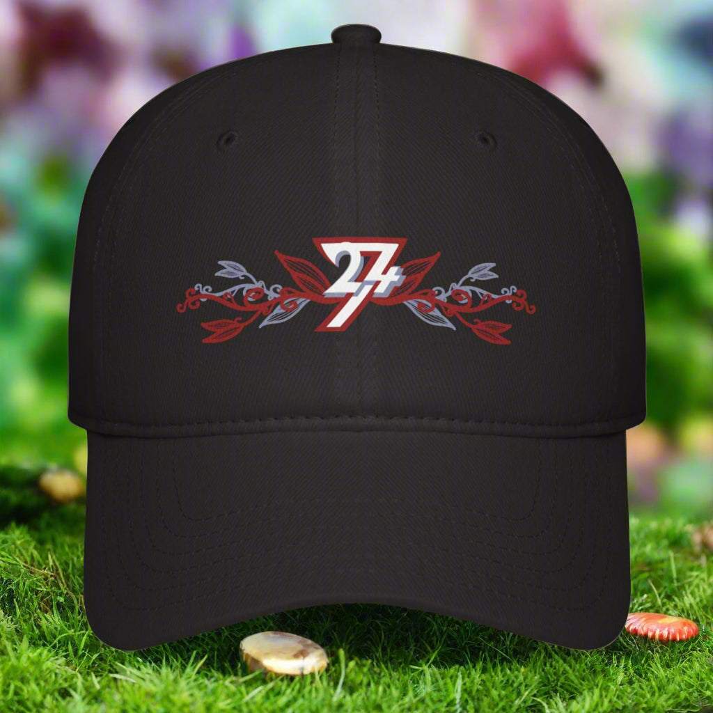 Floral Baseball Cap black
