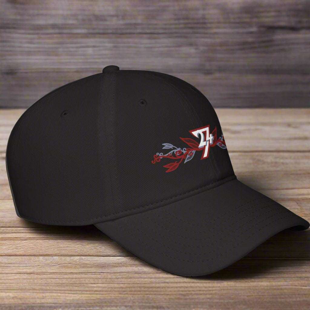 Floral Baseball Cap black side view