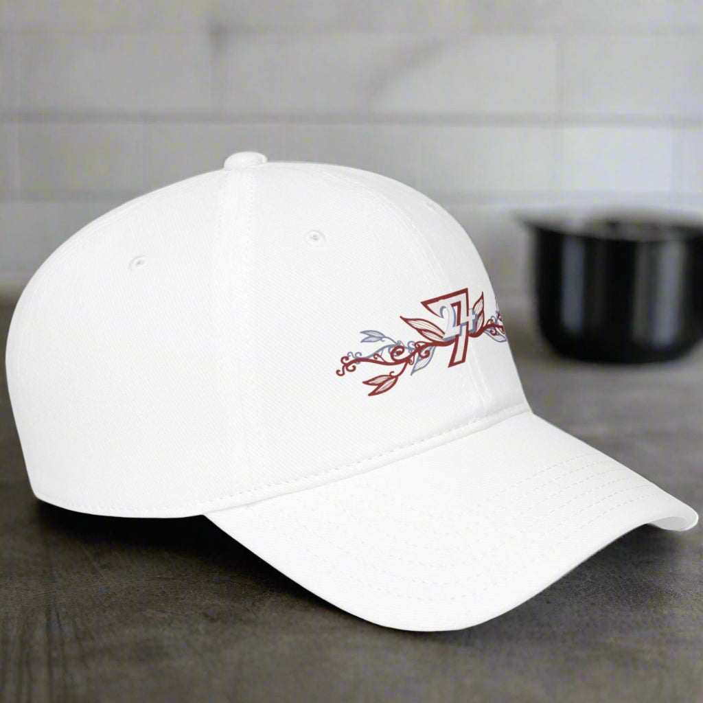 Floral Baseball Cap white side view