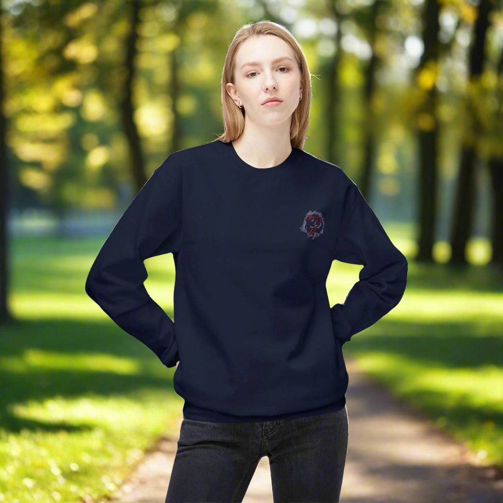 Floral Sweatshirt  navy front person