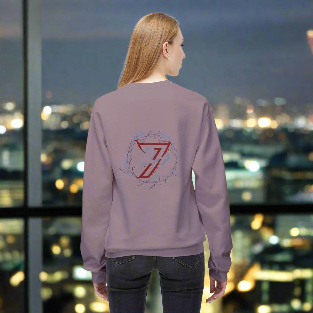 Floral Sweatshirt paragon back person