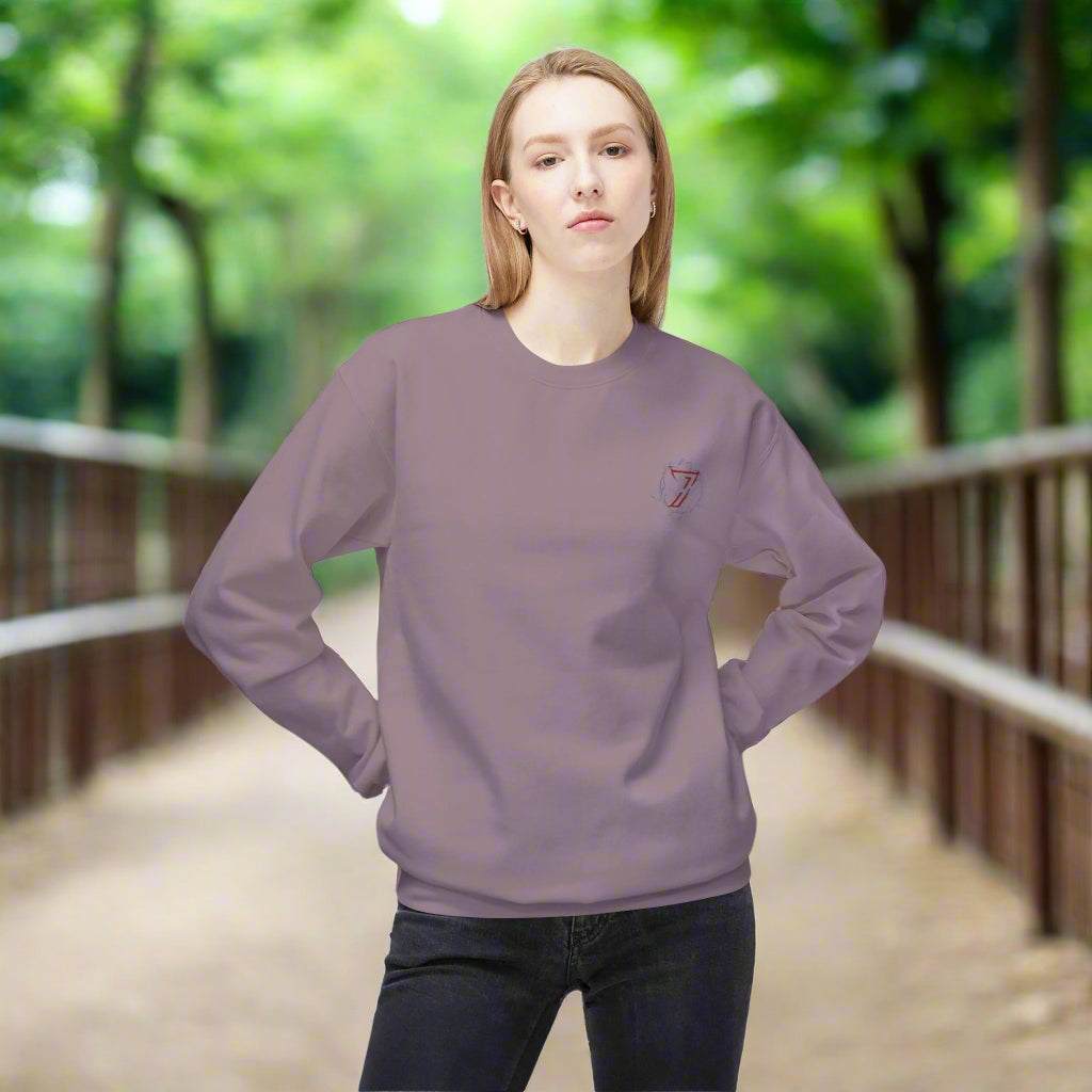 Floral Sweatshirt paragon front person