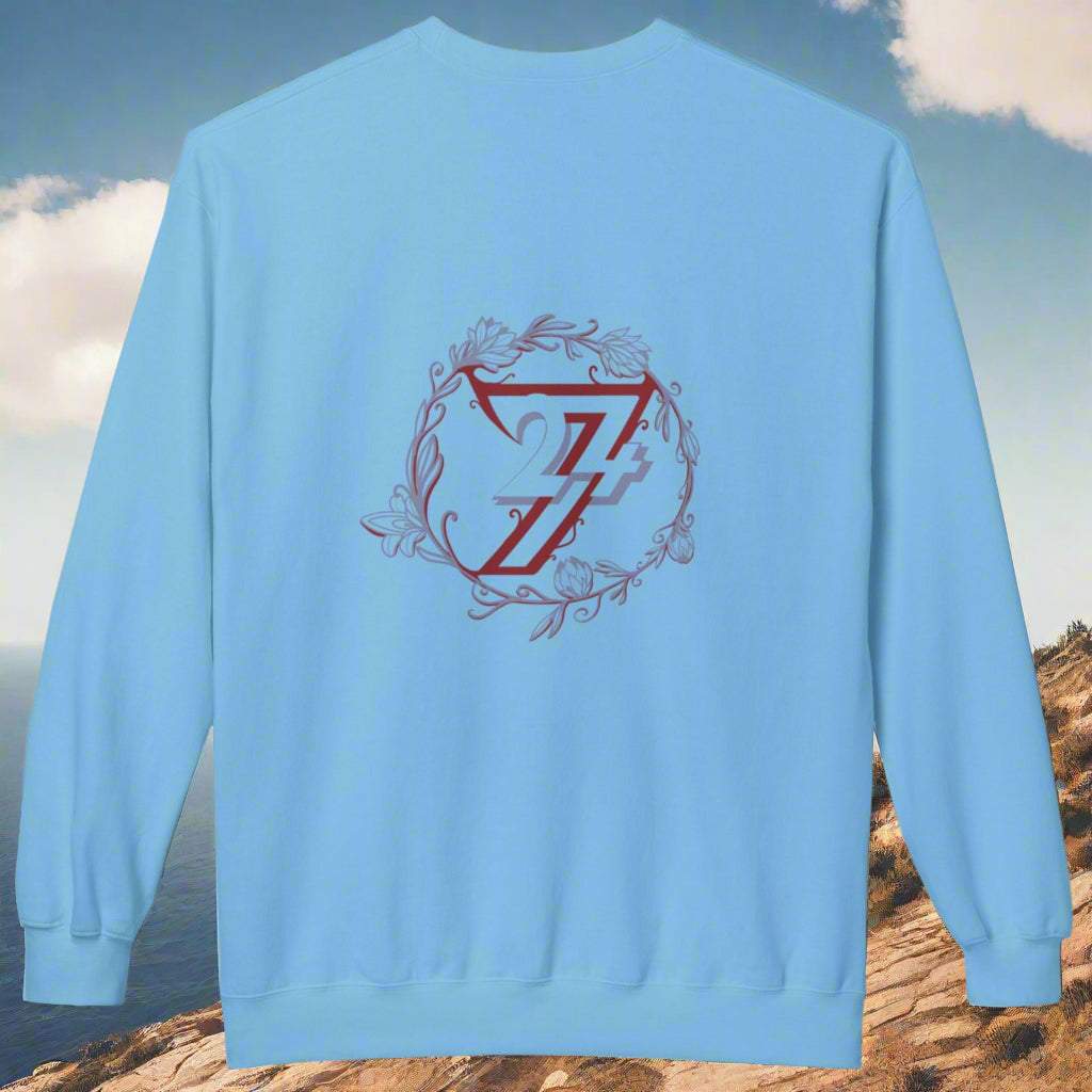 Floral Sweatshirt sky back