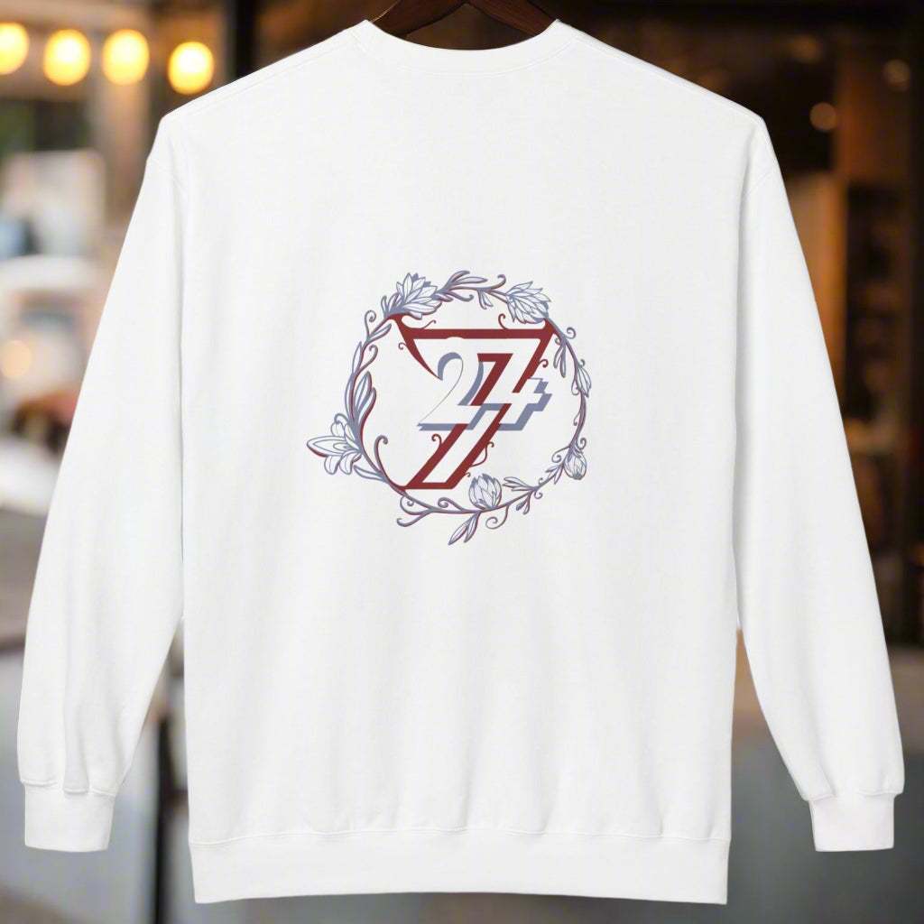 Floral Sweatshirt white back