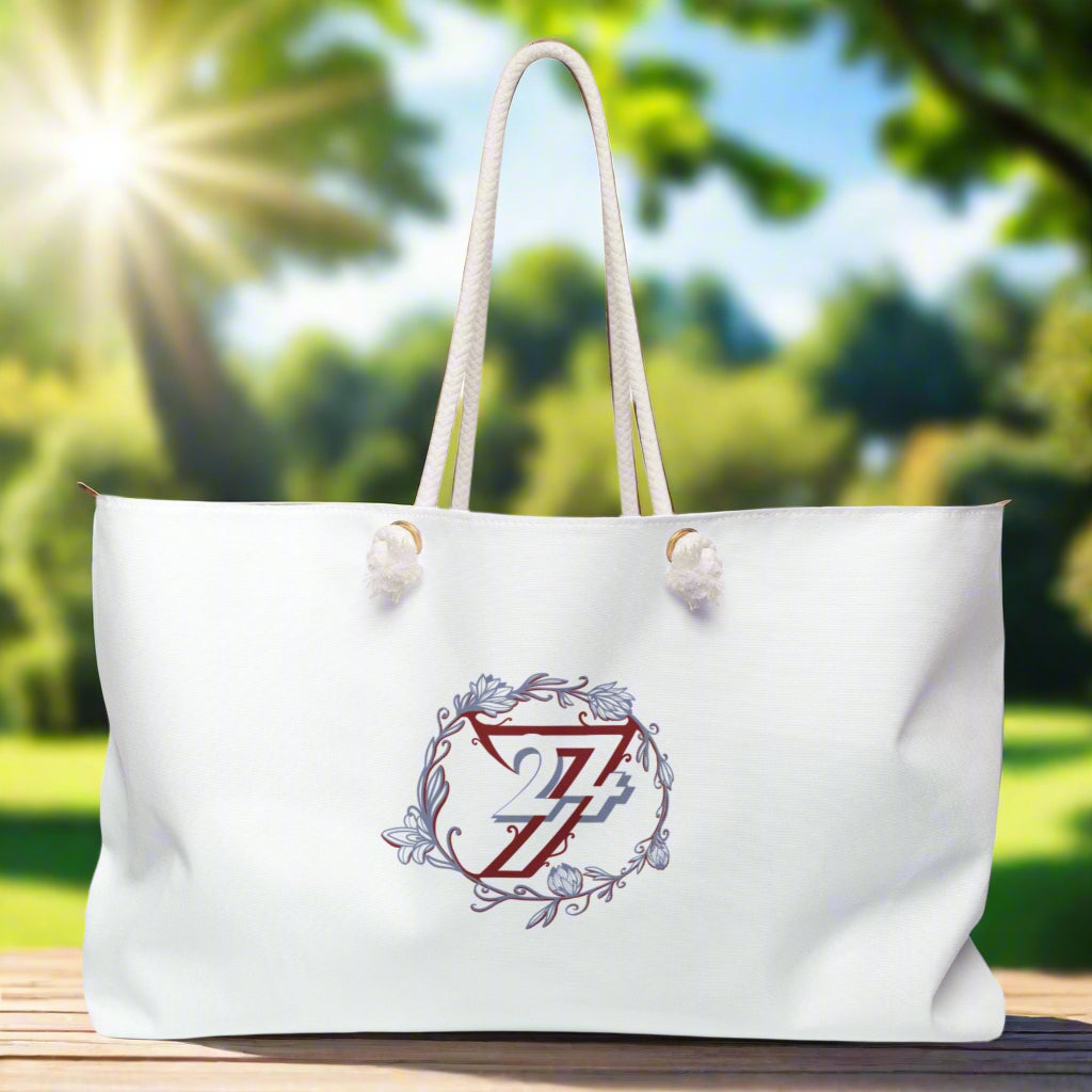 Floral Weekender Bag for Travel & Getaways side view