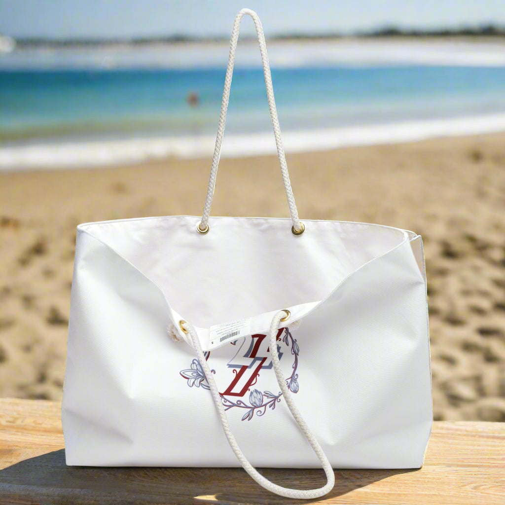 Floral Weekender Bag for Travel & Getaways side view open