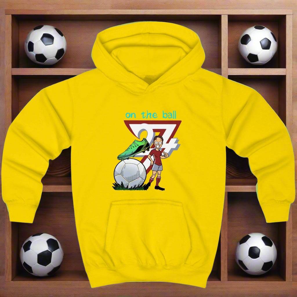 Football Kids Hoodie football jumper for kids by 24/7 Unique Designs daisy