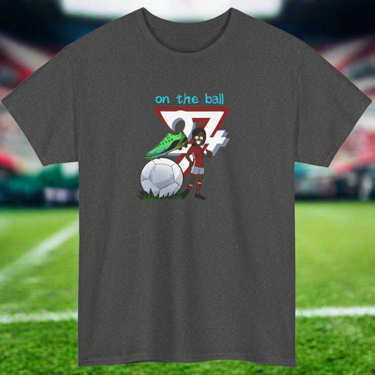 Football Sport T-shirt football tee soccer tee by 24/7 Unique Designs dark heather