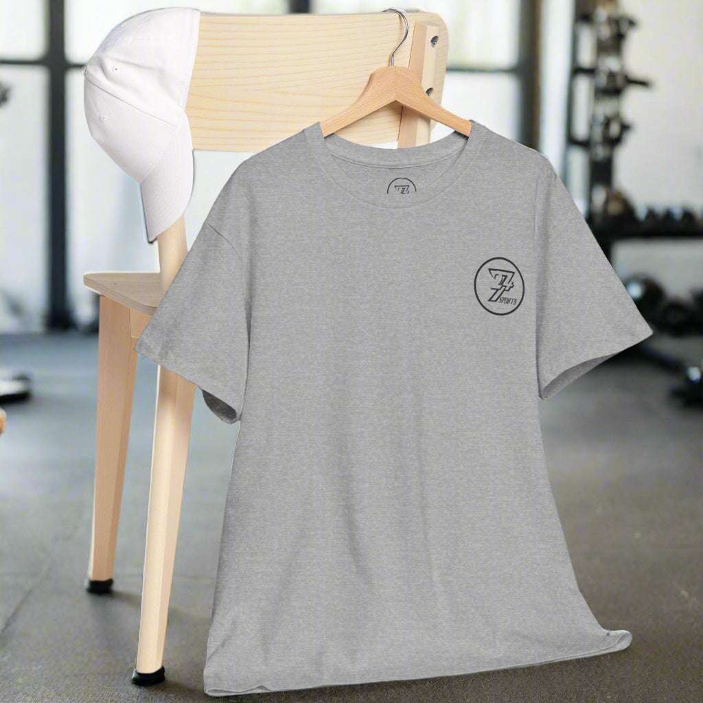 Funny Bodybuilding t-shirt gym tee workout top by 24/7 Unique Designs sport grey front