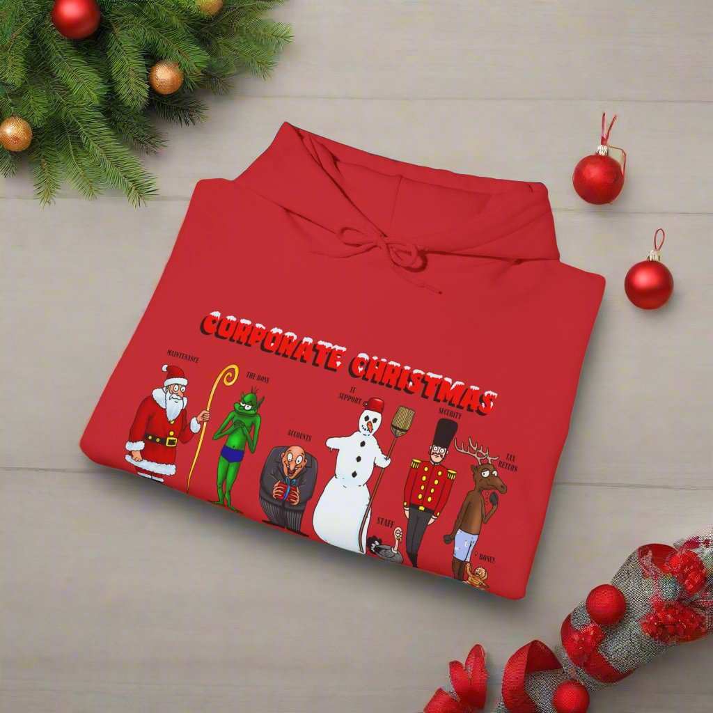 Funny Christmas Hoodie Christmas Characters Hoodie red neck