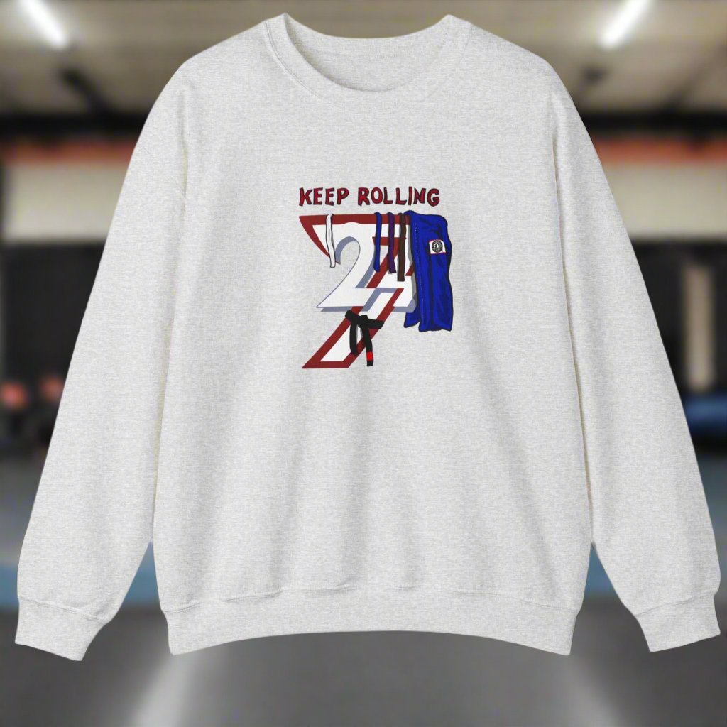 Jiu-Jitsu Sweatshirt Brazilian Jiu-Jitsu jumper by 24/7 Unique Designs ash