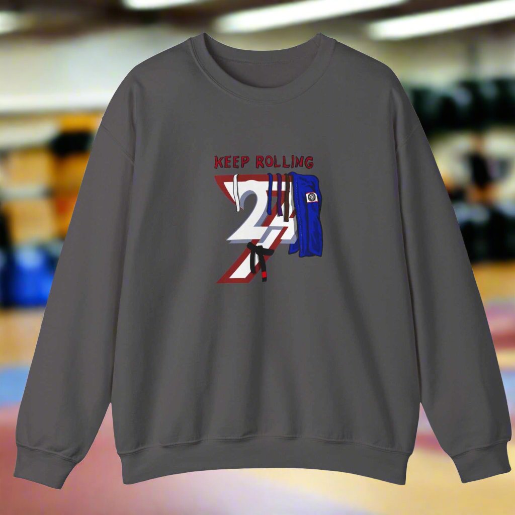 Jiu-Jitsu Sweatshirt Brazilian Jiu-Jitsu jumper by 24/7 Unique Designs charcoal