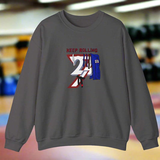Jiu-Jitsu Sweatshirt Brazilian Jiu-Jitsu jumper by 24/7 Unique Designs charcoal