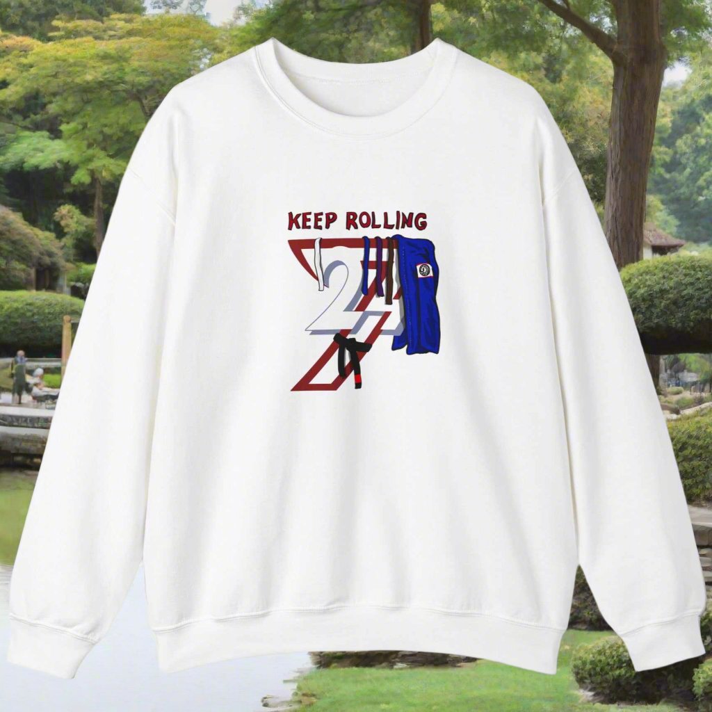 Jiu-Jitsu Sweatshirt Brazilian Jiu-Jitsu jumper by 24/7 Unique Designs white