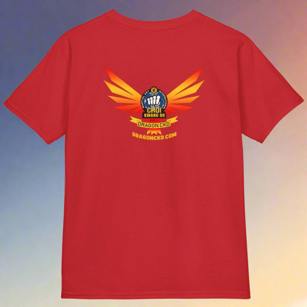 Kids Choi Kwang Do T-Shirt red back view