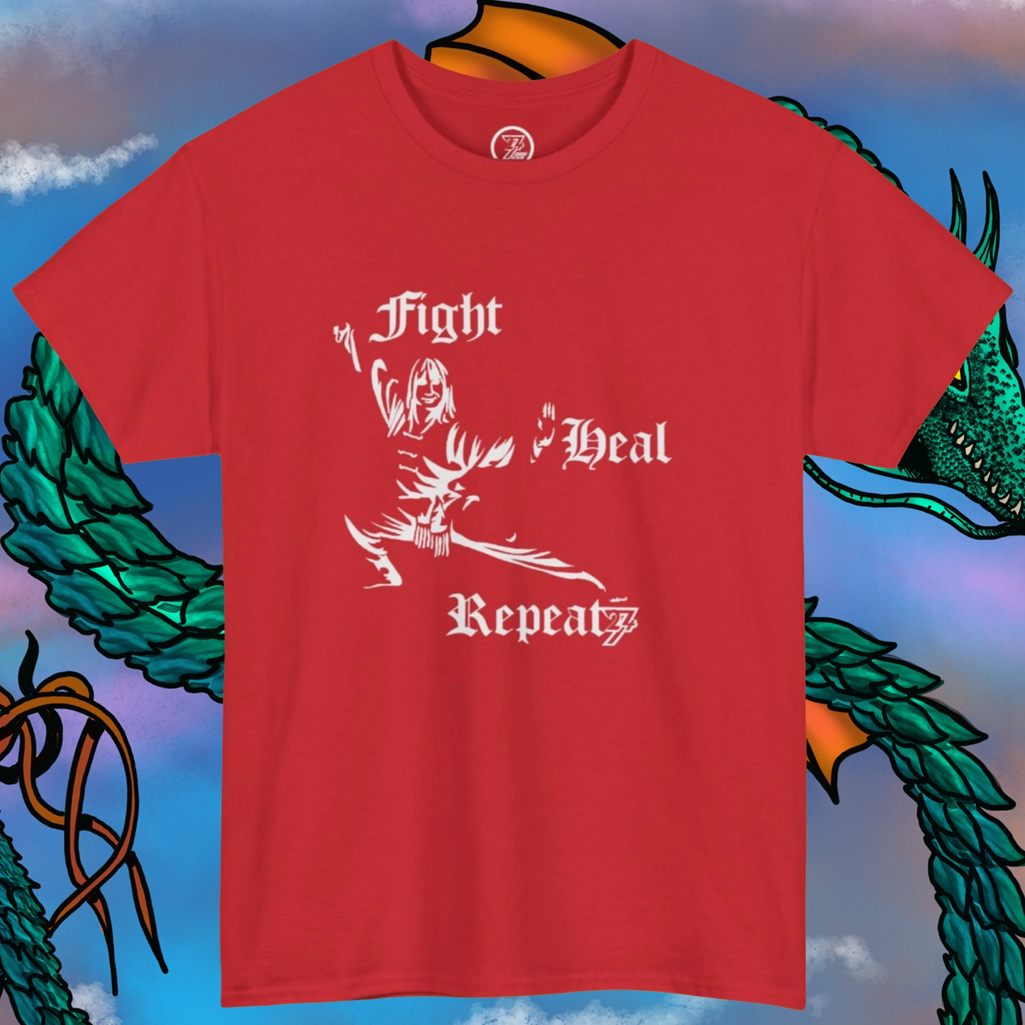 Kung Fu Shirt Martial Art t-shirt red by 24/7 Unique Designs