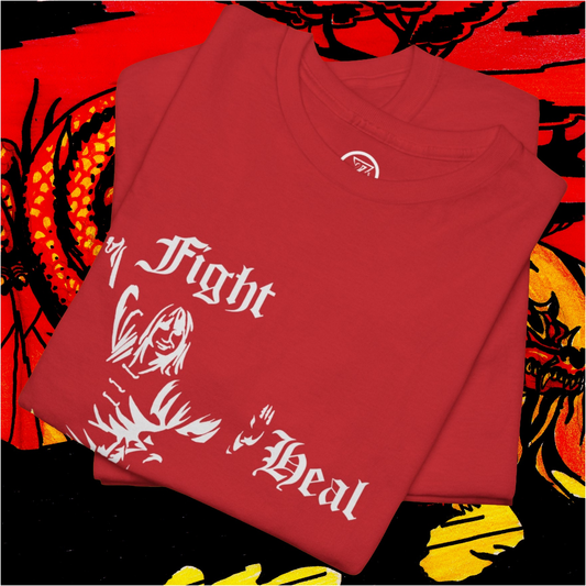 Kung Fu Shirt Martial Art t-shirt red folded by 24/7 Unique Designs